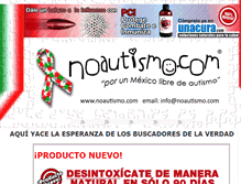 Tablet Screenshot of noautismo.com